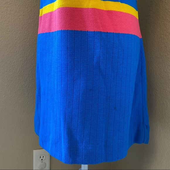 Vintage | 1970s Mini Bold Stripe Shift Dress - Picture 5 of 5